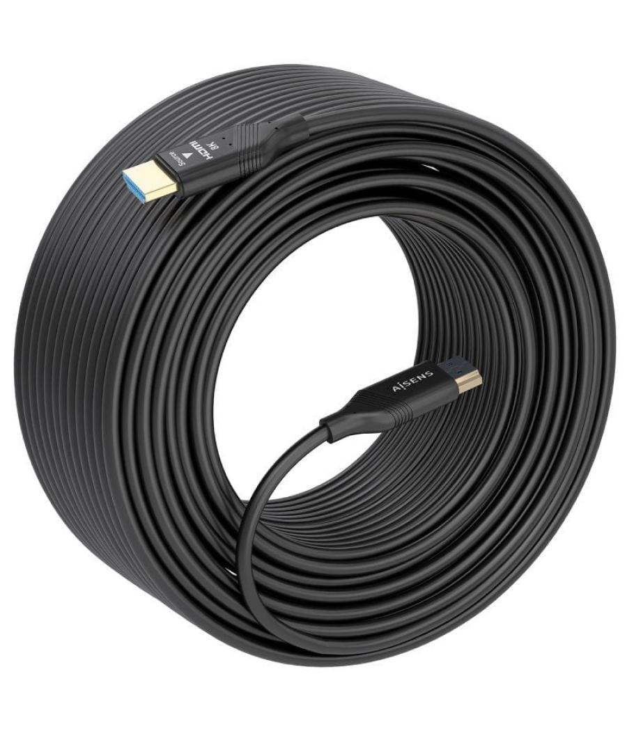 Cable hdmi 2.1 aoc 8k aisens a153-0935/ hdmi macho - hdmi macho/ 20m/ negro