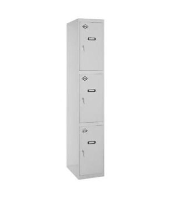 Simonrack casillero metálico simonlocker 3p monobloque 1/3 1800x300x500 gris