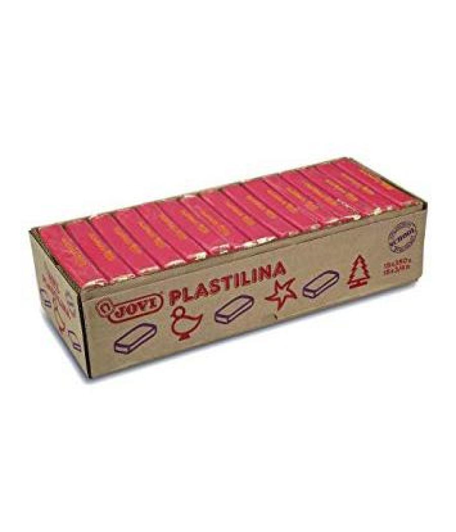 Jovi plastilina caja 15 pastillas 350gr unicolor rojo