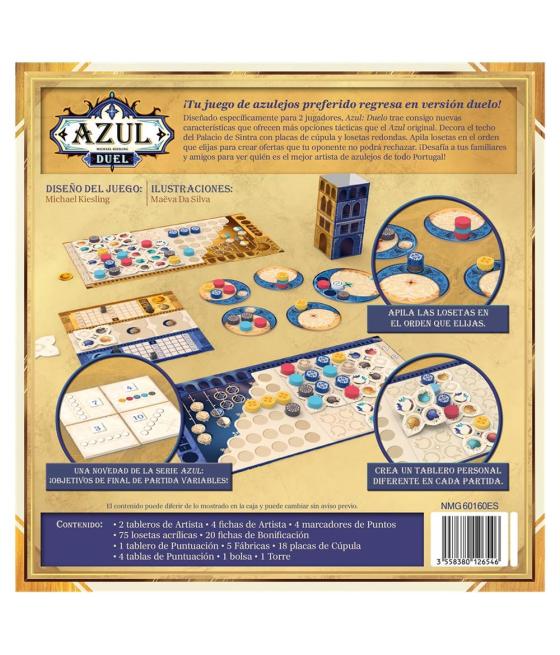 Juego de mesa azul duel