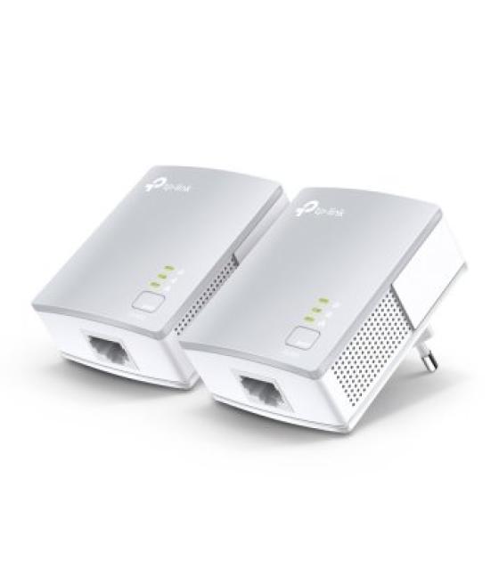 Homeplug tp-link powerline nano 500mb pa411kit 1p ethernet multistreaming kit de 2 unidades