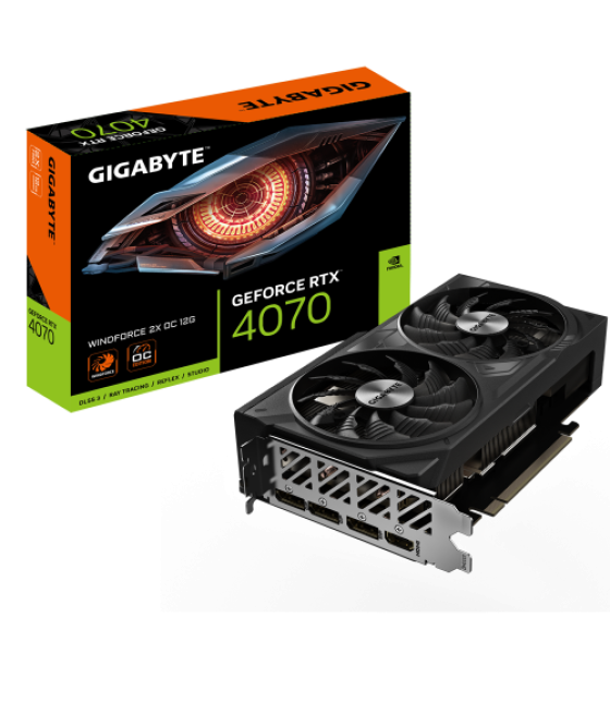 Gigabyte geforce rtx 4070 windforce 2x oc 12g nvidia 12 gb gddr6x