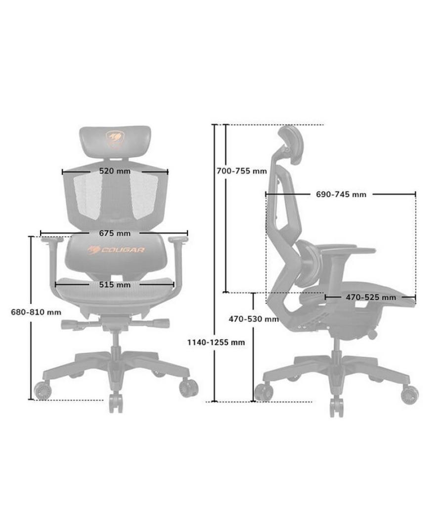 Cougar silla gaming argo one 150 kg