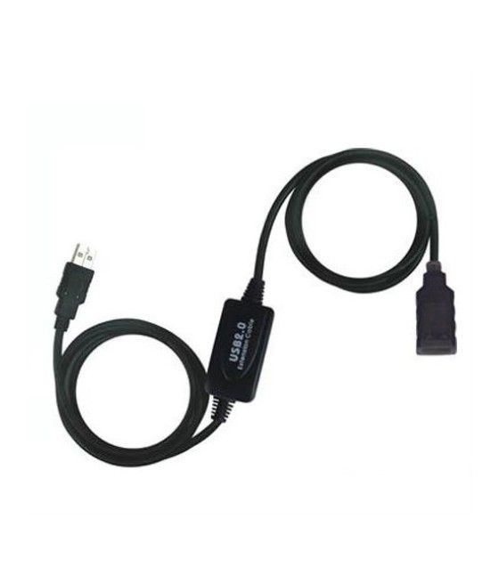 Alargador USB 2.0 - Cable extensión activo 10m - Negro - Imagen 1