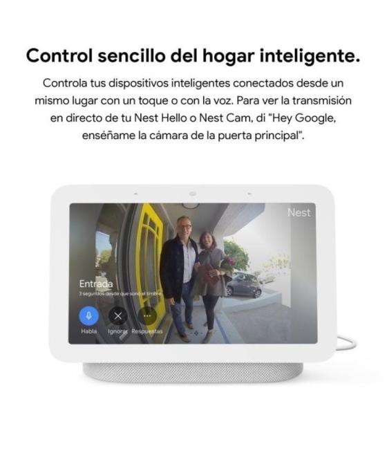 Altavoz inteligente google nest hub (2ª generación) tiza