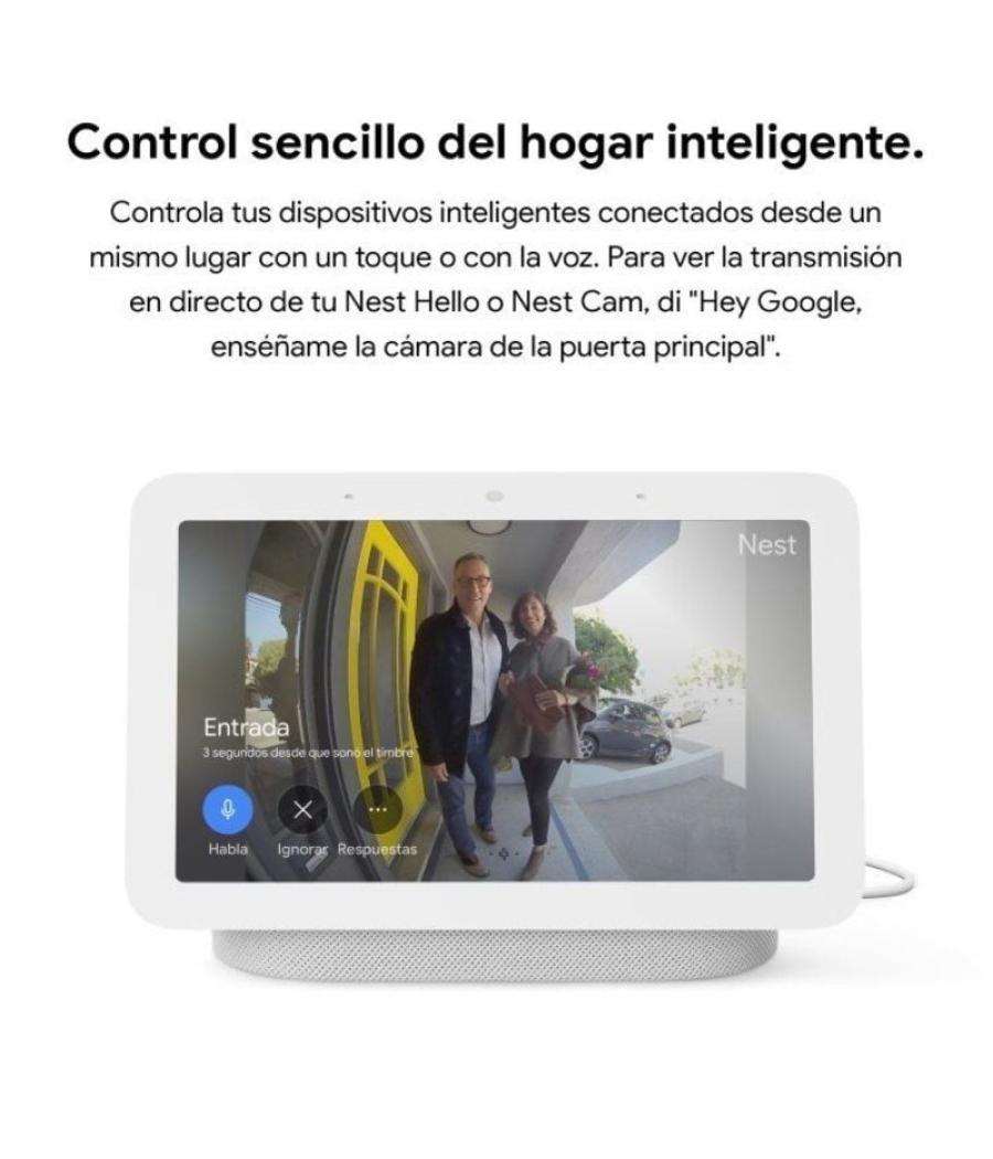 Altavoz inteligente google nest hub (2ª generación) tiza