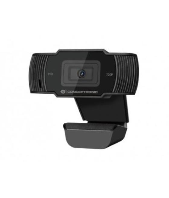 Webcam hd conceptronic amdis 1080p interpolado usb 3.6mm 30fps angulo vision 68º microfono integrado