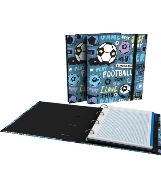Grafoplás carpeta anillas mixtas 4x35 carpebook a4 c/recambio 90h 5x5 90gr cartón forrado bits&bobs hero