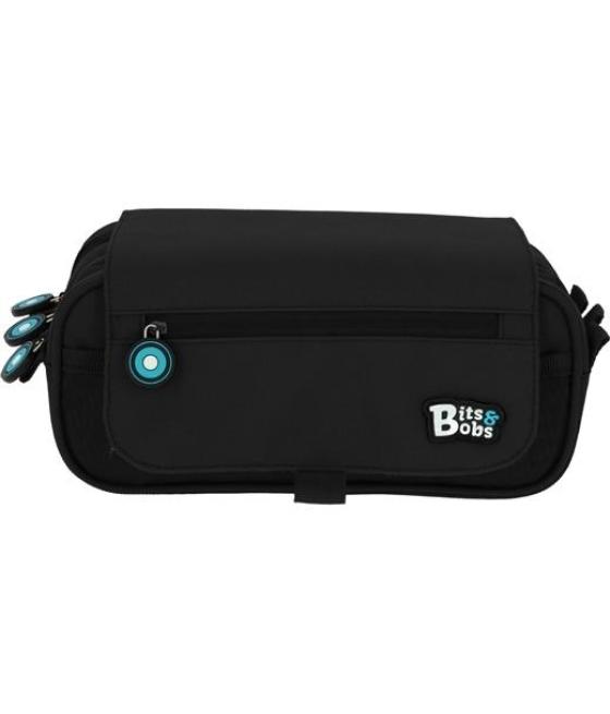 Grafoplás portatodo triple c/solapa bits&bobs negro