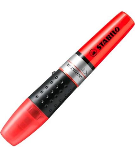 Stabilo marcador fluorescente luminator rojo caja 5 ud