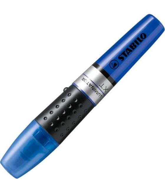 Stabilo marcador fluorescente luminator azul caja 5 ud