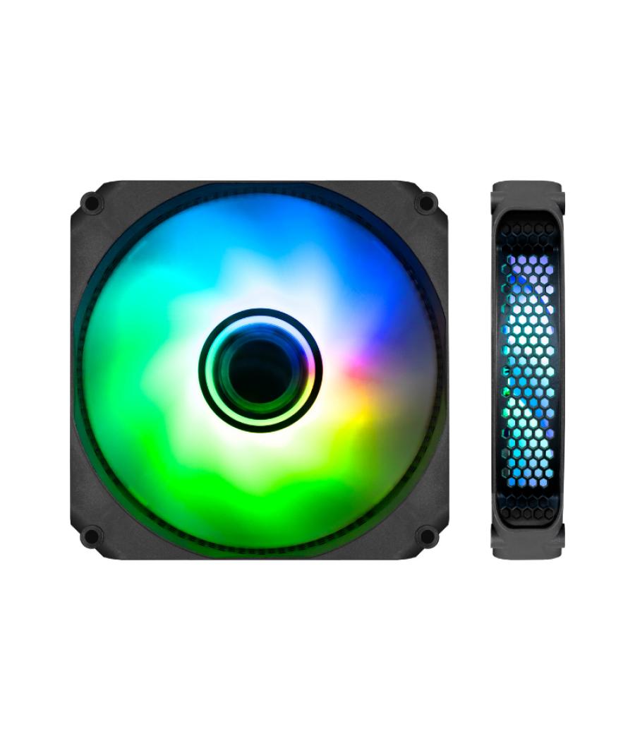 Ventilador auxiliar a-rgb 120mm infinity negro coolbox