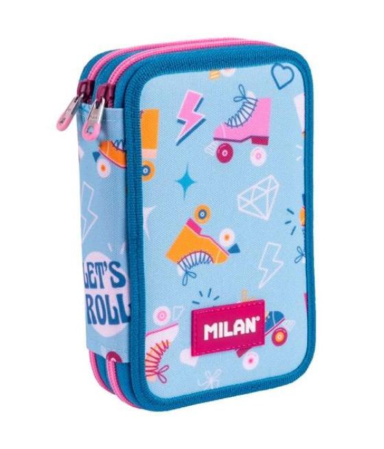 Milan plumier 2 pisos con contenido serie especial roller 2