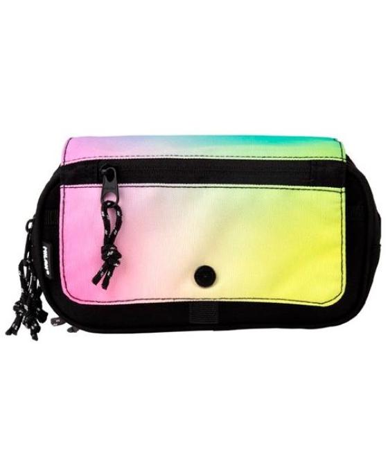 Milan portatodo 4 cremalleras con solapa sunset negro