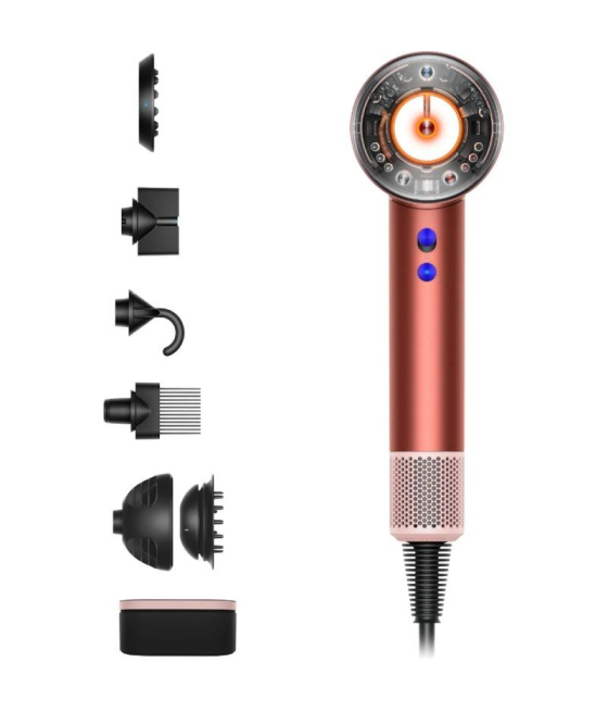 Secador dyson supersonic nural/ 1600w/ iónico/ rosa