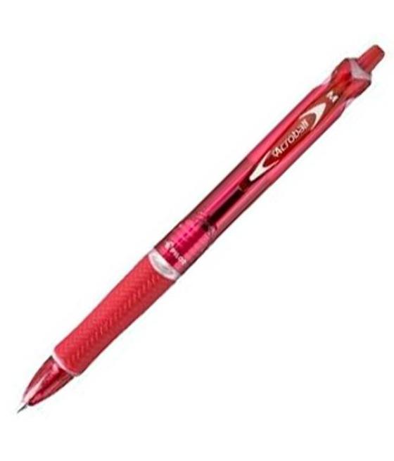 Pilot bolígrafo acroball punta media retráctil rojo