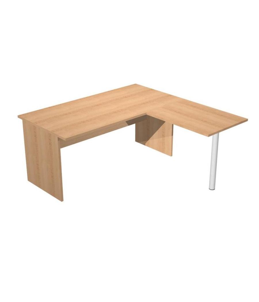 Artexport mesa escritorio presto patas panel lateral 160 + ala lateral 79x60 haya