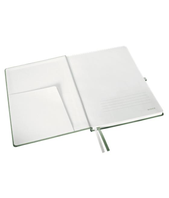 Cuaderno encolado leitz style tapa dura din a4 80 hojas cuadro 5 mm color verde celadon