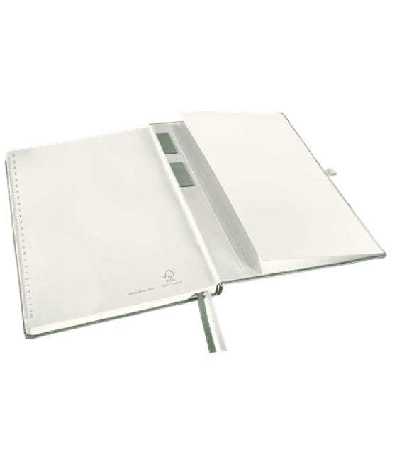 Cuaderno encolado leitz style tapa dura din a4 80 hojas cuadro 5 mm color verde celadon