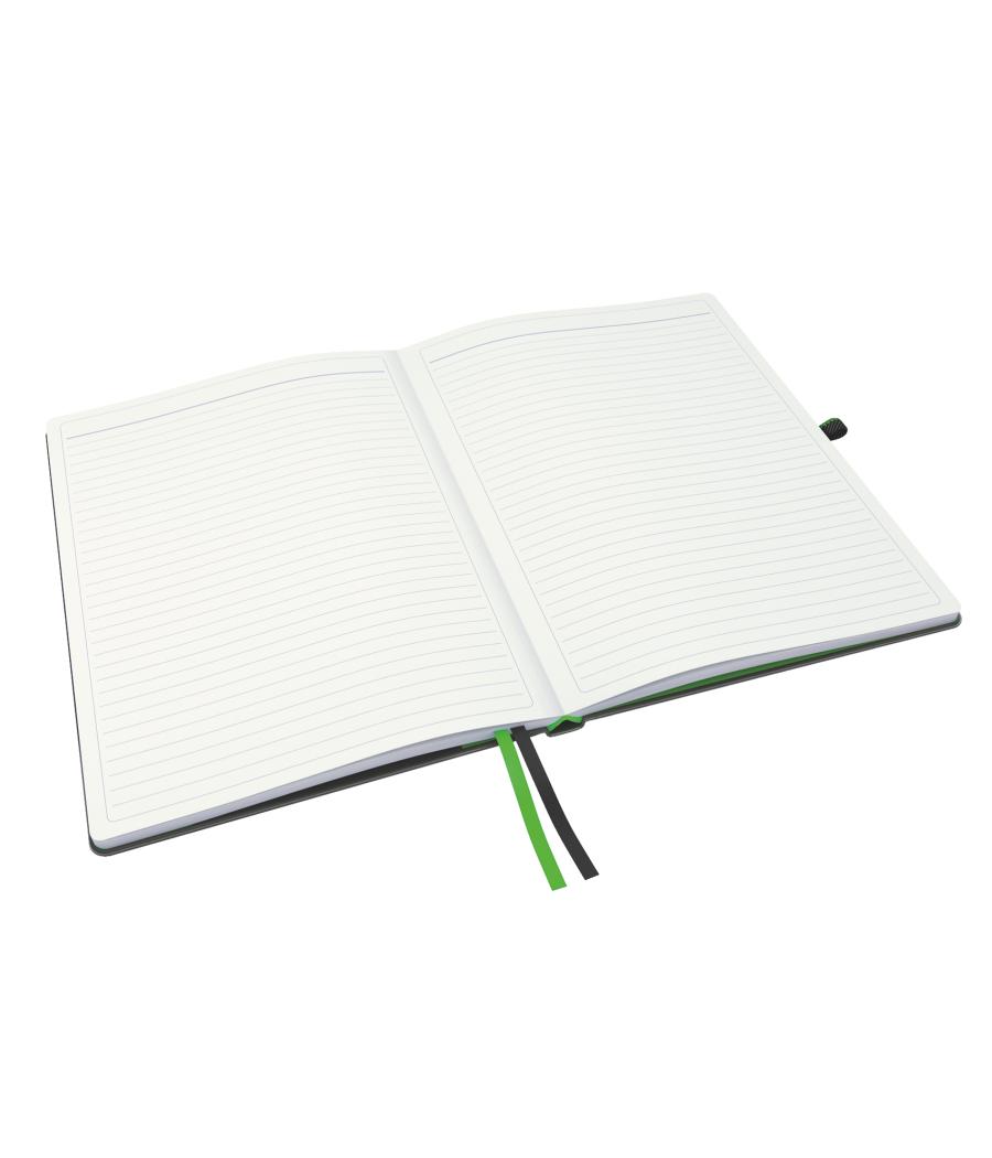 Cuaderno encolado leitz complete tapa dura din a4 80 hojas rayado horizontal color negro