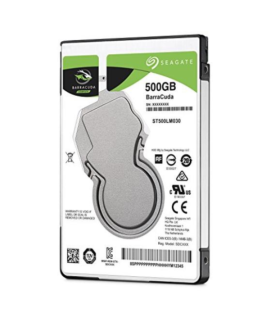 Disco duro interno hdd seagate st500lm030 500gb 2.5 pulgadas sata 7mm 5400rpm buffer 128mb