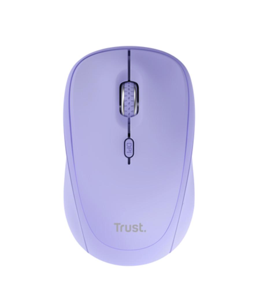 Raton optico yvi+ wireless multidispositivo morado trust