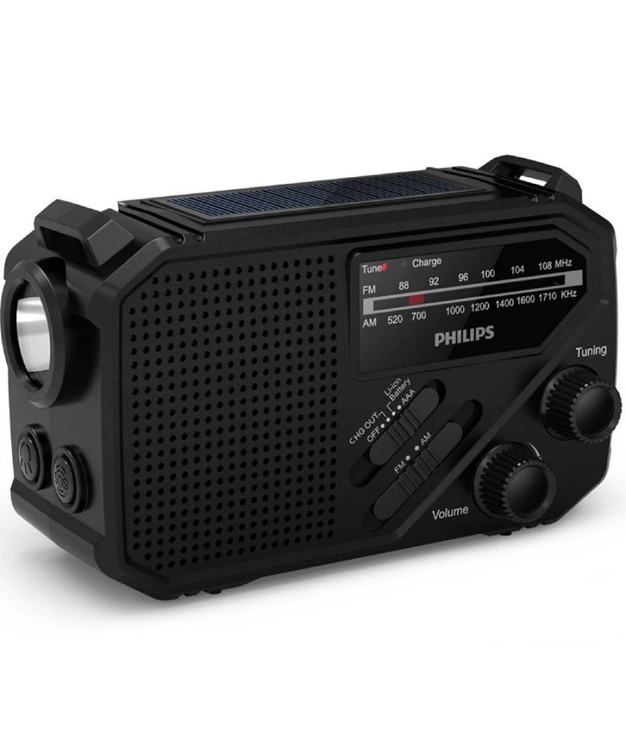 Radio portátil philips tar1609/ negra