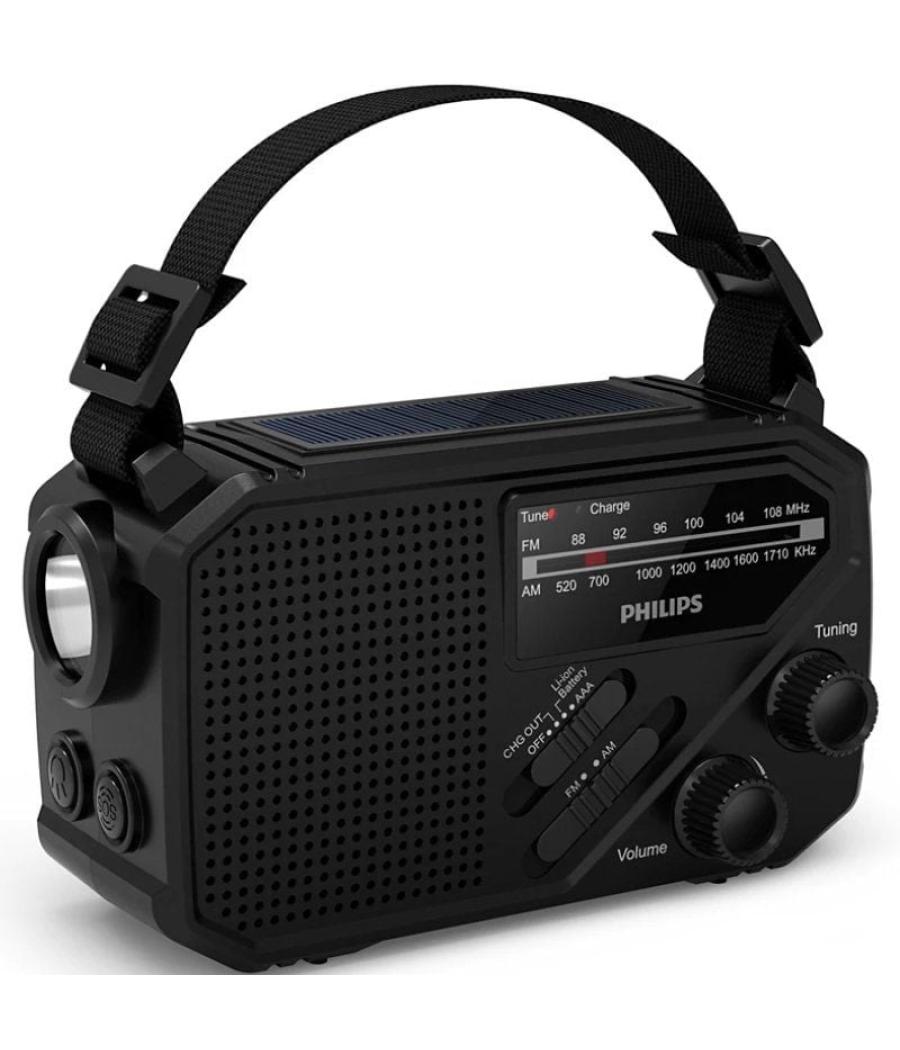 Radio portátil philips tar1609/ negra