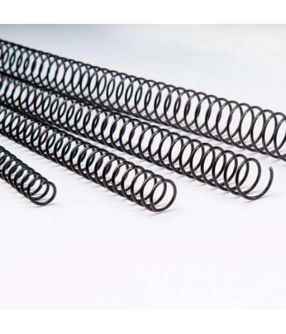 Fellowes espiral metálica paso 5:1 30mm a4 negro pack 50 ud