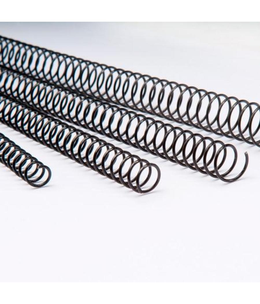 Fellowes espiral metálica paso 5:1 30mm a4 negro pack 50 ud