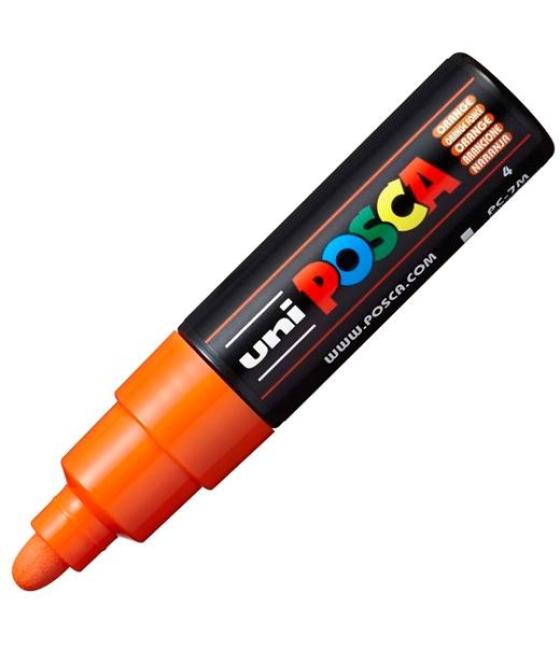 Posca marcador pc-7m no permanente punta forma de bala 4,5-5,5mm naranja