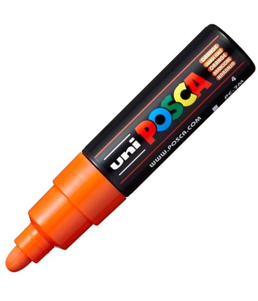Posca marcador pc-7m no permanente punta forma de bala 4,5-5,5mm naranja