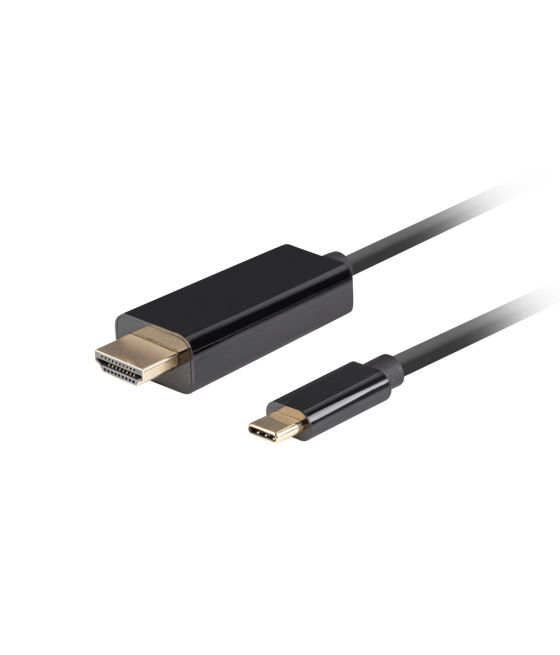 Cable usb-c a hdmi lanberg macho/macho 4k 60hz 1m negro