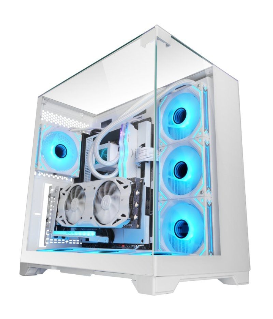 Caja gaming minitorre mars gaming mc-vision/ blanca