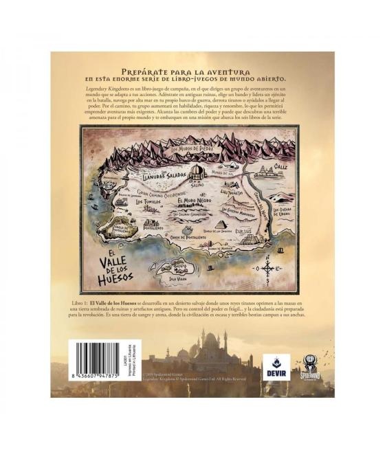 Libro - juego legendary kingdoms 1: el valle de los huesos