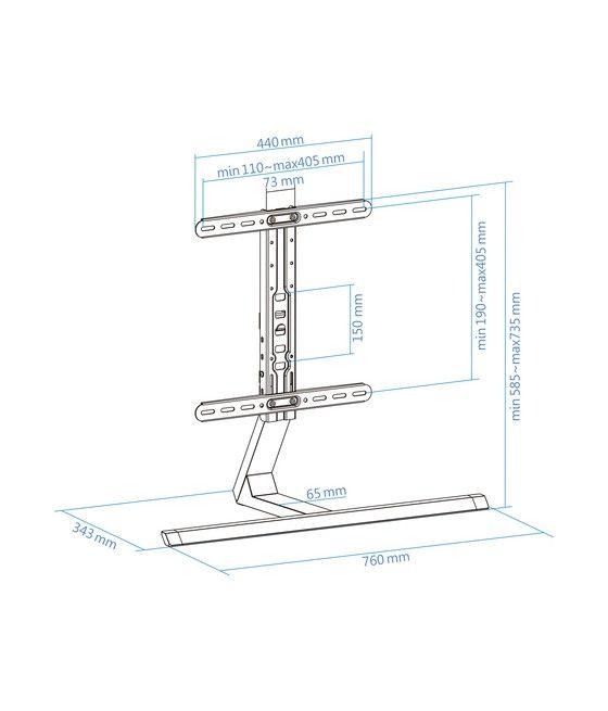 TooQ DB3265F-B soporte para TV 165,1 cm (65") Negro - Imagen 10
