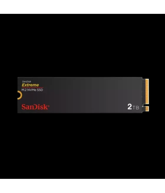 Sandisk extreme 2tb, m.2 2280 pcie gen 4 nvme, con velodidad de lectura de hasta 5150 mb/s