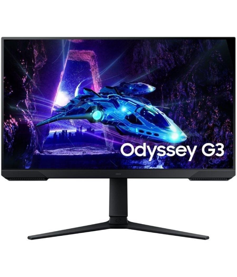 Monitor gaming samsung odyssey g3 s24dg304eu/ 24'/ full hd/ 1ms/ 180hz/ va/ regulable en altura/ negro