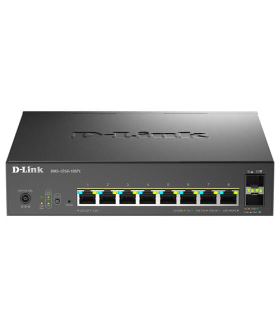 D-Link DMS-1250-10SPL Gestionado 2.5G Ethernet (100/1000/2500) Energía sobre Ethernet (PoE) Negro