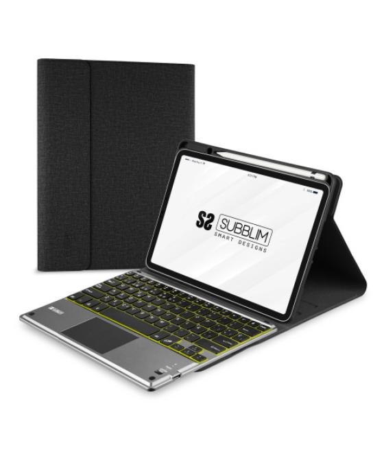 Subblim funda con teclado retroiluminado keytab pro bt touchpad ipad 10,9" 10a gen black