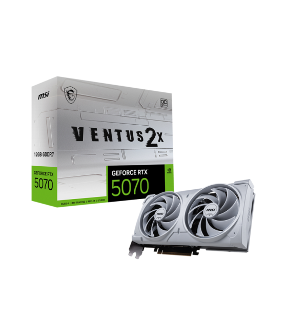 Tarjeta grafica msi rtx 5070 12g ventus 2x oc white