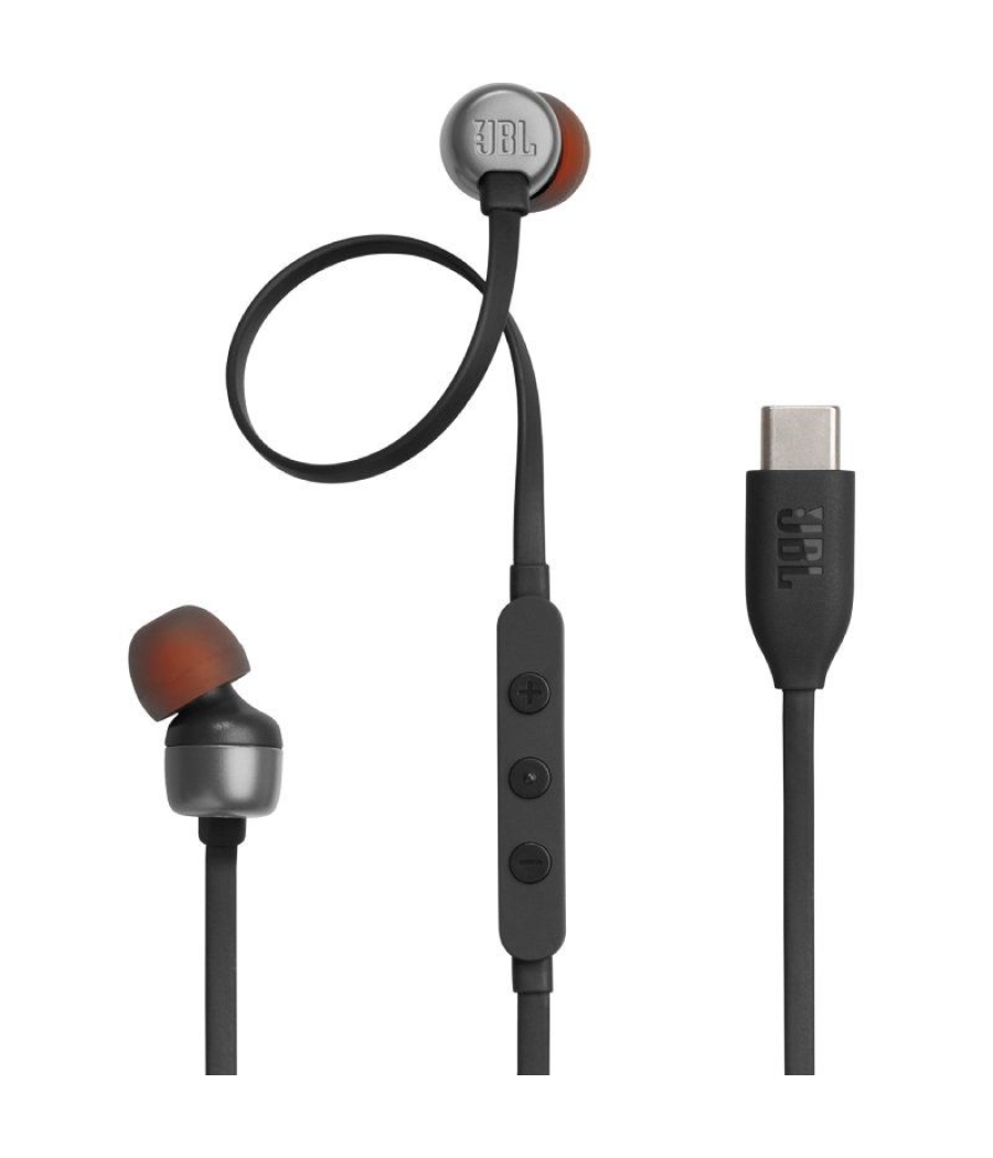 Auriculares intrauditivos jbl tune 310c/ con micrófono/ negros Auriculares intrauditivos jbl tune 310c/ con micrófono/ negros