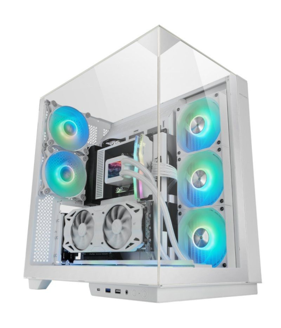 Caja gaming torre mars gaming mc-3gf/ blanca