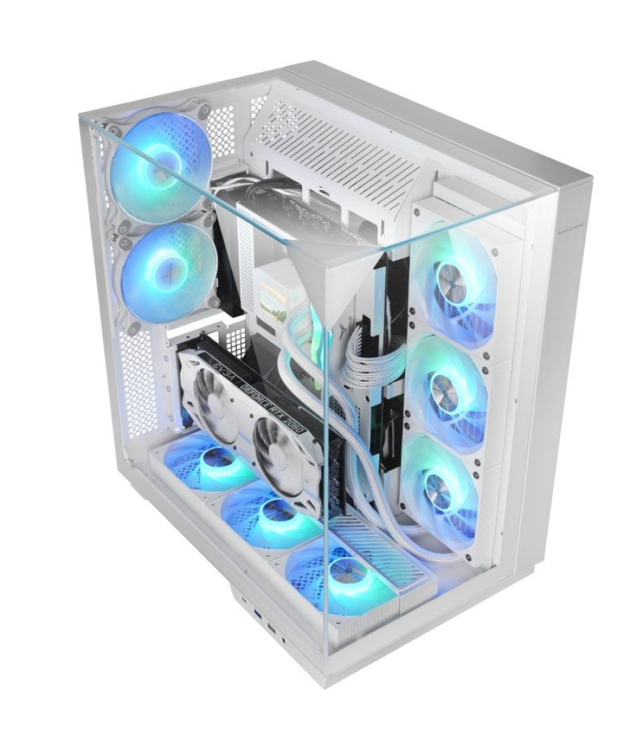 Caja gaming torre mars gaming mc-3gf/ blanca