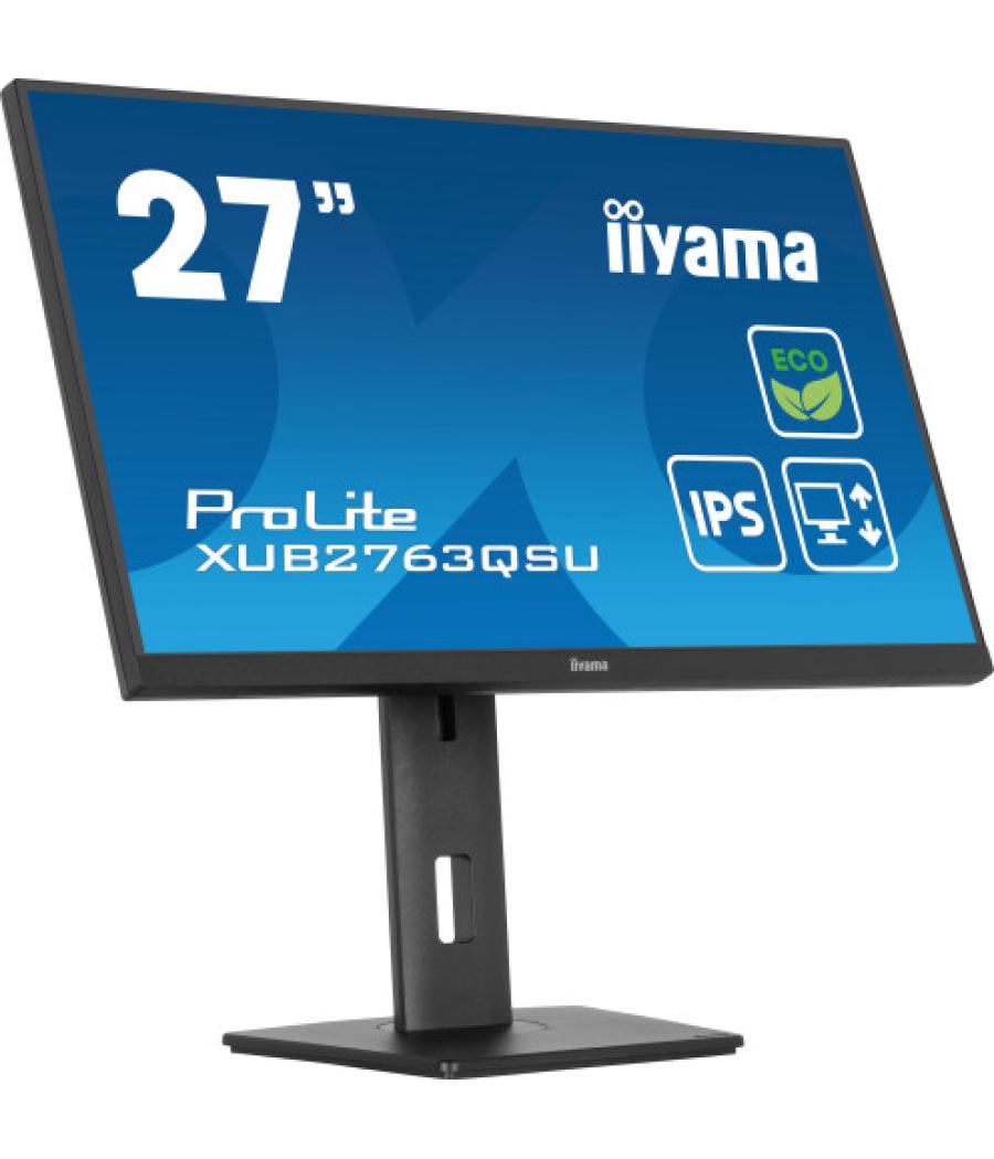 Iiyama prolite xub2763qsu-b1 pantalla para pc 68,6 cm (27") 2560 x 1440 pixeles full hd led negro