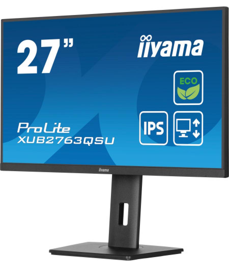 Iiyama prolite xub2763qsu-b1 pantalla para pc 68,6 cm (27") 2560 x 1440 pixeles full hd led negro