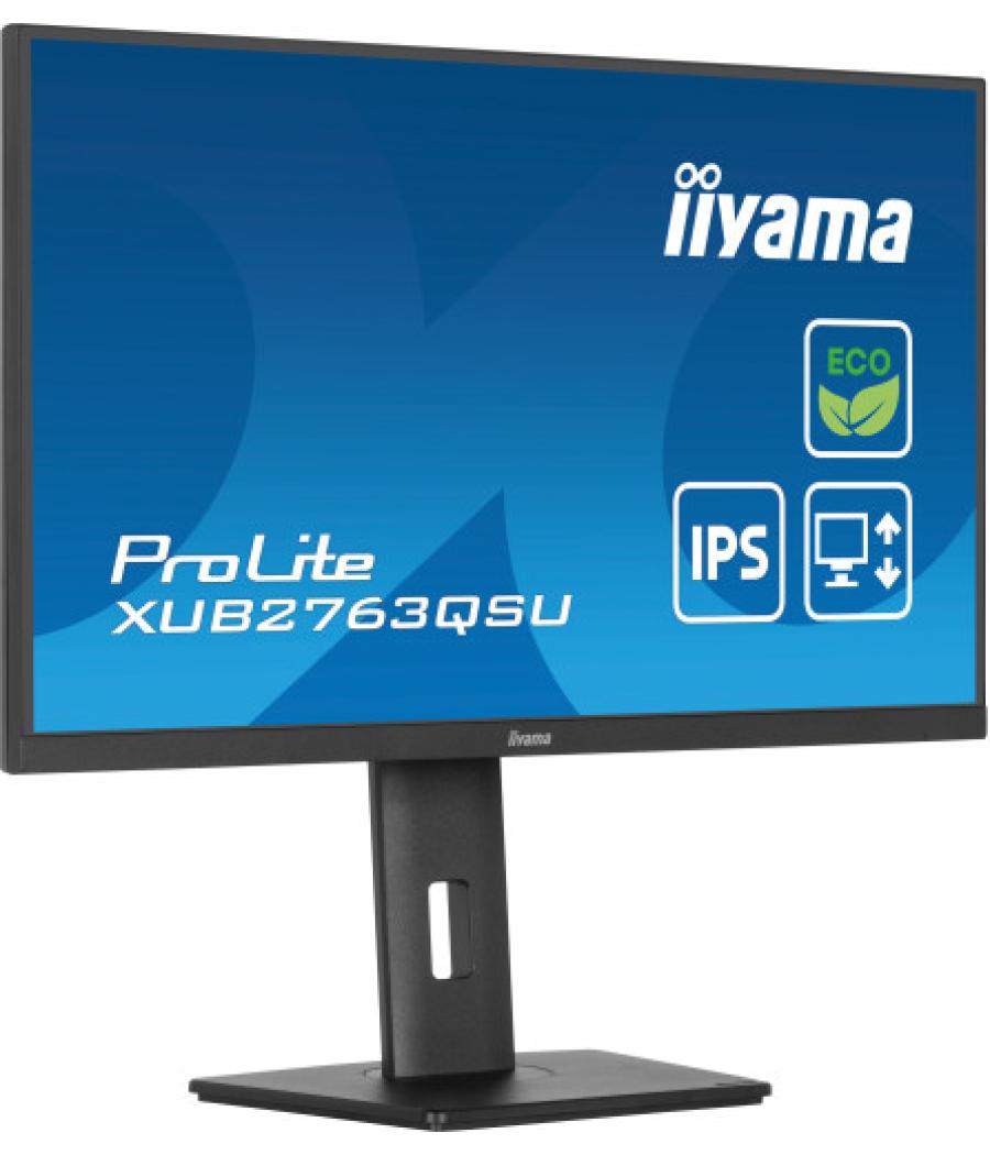 Iiyama prolite xub2763qsu-b1 pantalla para pc 68,6 cm (27") 2560 x 1440 pixeles full hd led negro