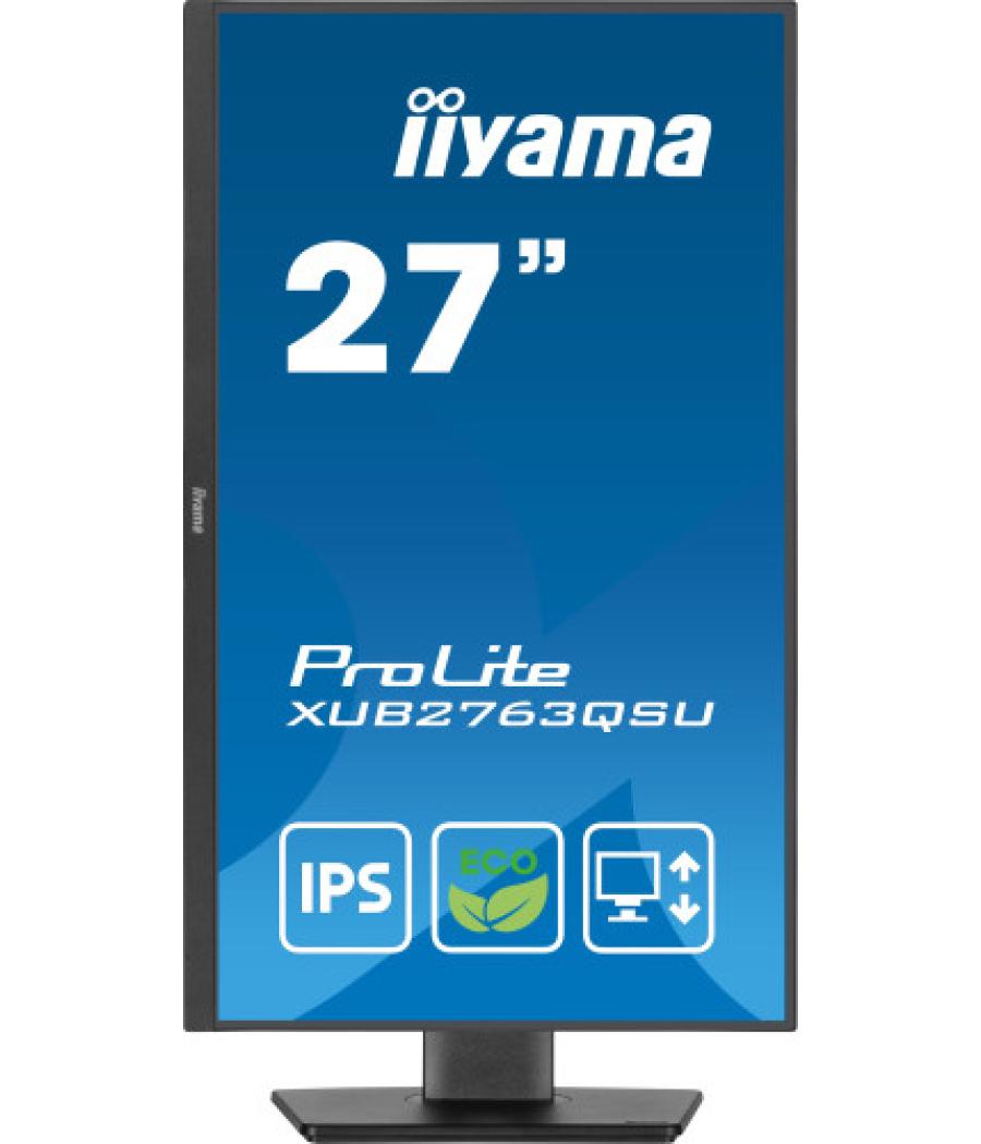 Iiyama prolite xub2763qsu-b1 pantalla para pc 68,6 cm (27") 2560 x 1440 pixeles full hd led negro