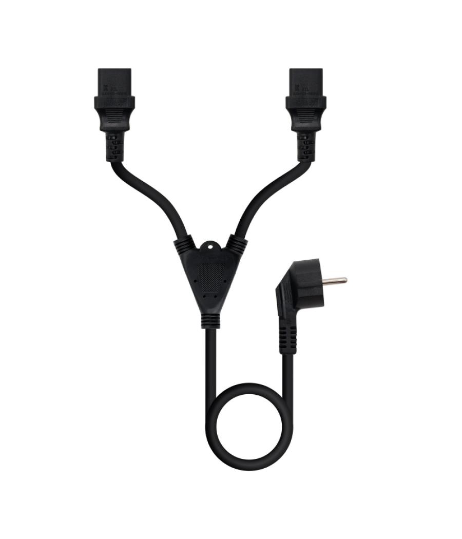 Cable alimentacion cee7/m a 2xc13/h 3 m nanocable