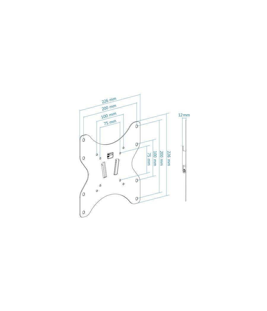 TooQ LP1242F-B soporte para TV 106,7 cm (42") Negro - Imagen 7